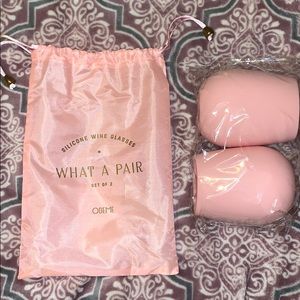 Silicone wine glasses, set of 2